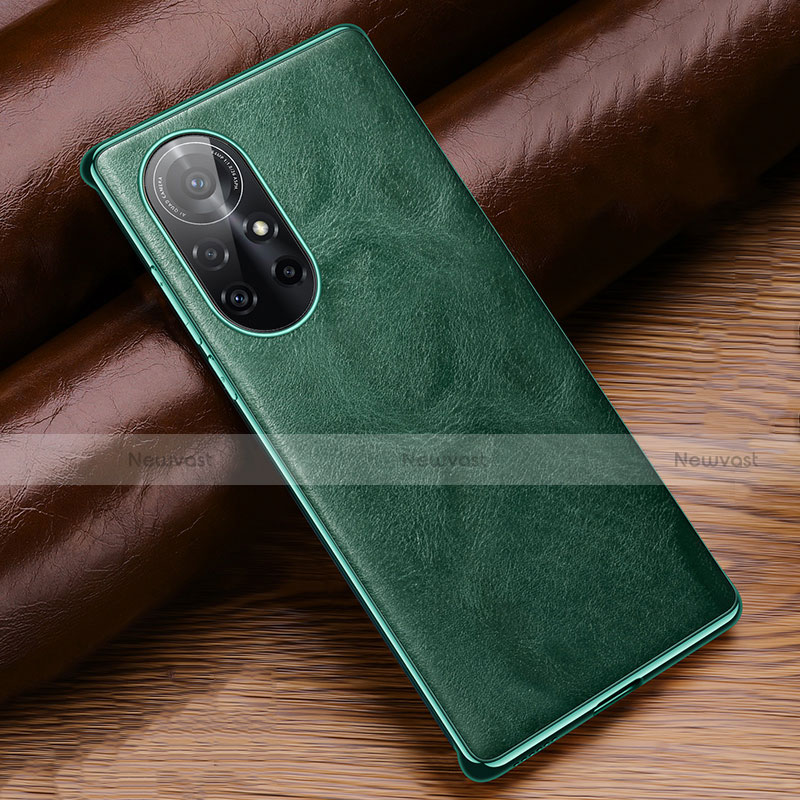 Soft Luxury Leather Snap On Case Cover for Huawei Nova 8 Pro 5G Green