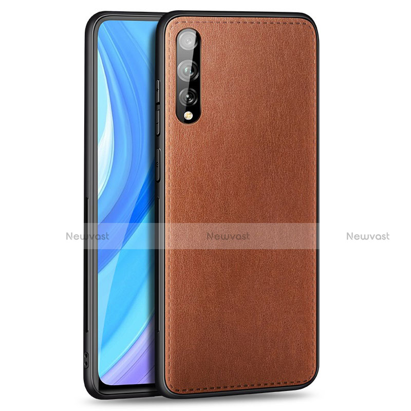 Soft Luxury Leather Snap On Case Cover for Huawei P smart S