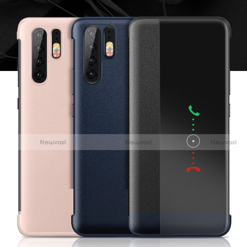 Soft Luxury Leather Snap On Case Cover for Huawei P30 Pro