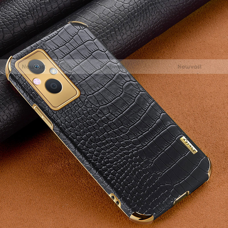 Soft Luxury Leather Snap On Case Cover for OnePlus Nord N20 5G Black