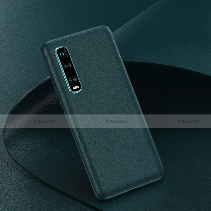 Soft Luxury Leather Snap On Case Cover for Oppo Find X2 Pro