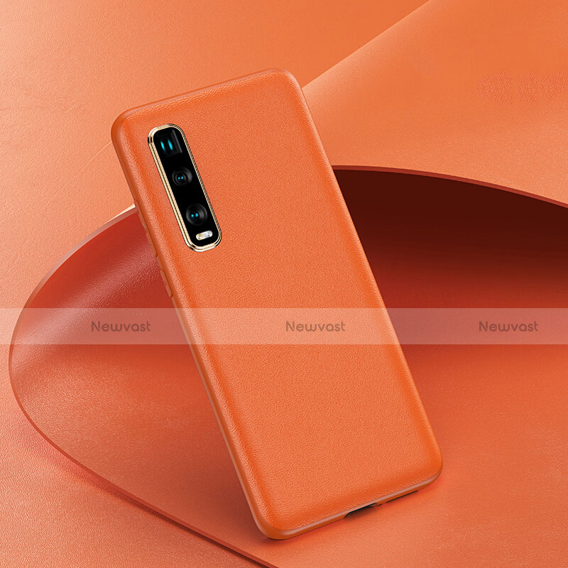 Soft Luxury Leather Snap On Case Cover for Oppo Find X2 Pro