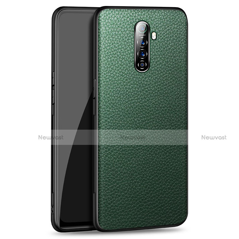 Soft Luxury Leather Snap On Case Cover for Oppo Reno Ace