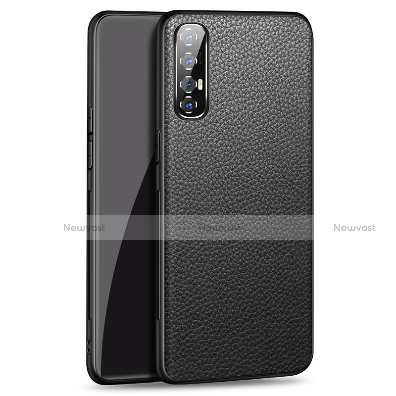 Soft Luxury Leather Snap On Case Cover for Oppo Reno3 Pro