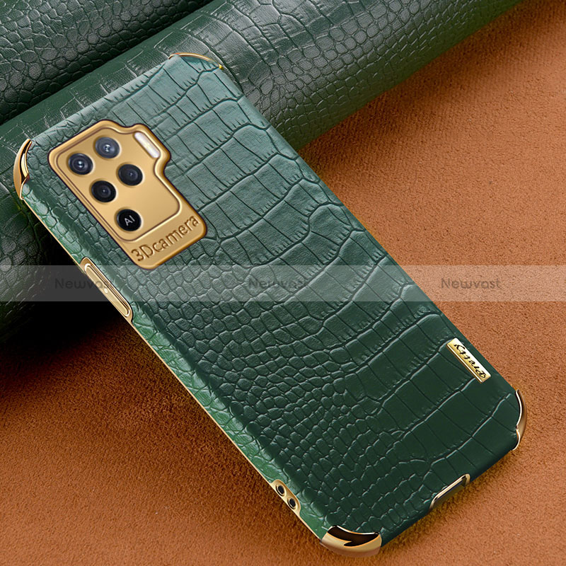 Soft Luxury Leather Snap On Case Cover for Oppo Reno5 Lite