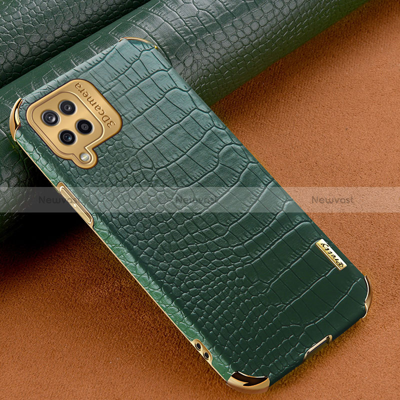 Soft Luxury Leather Snap On Case Cover for Samsung Galaxy A12 5G Green