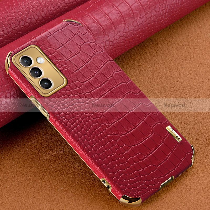 Soft Luxury Leather Snap On Case Cover for Samsung Galaxy A15 5G Red