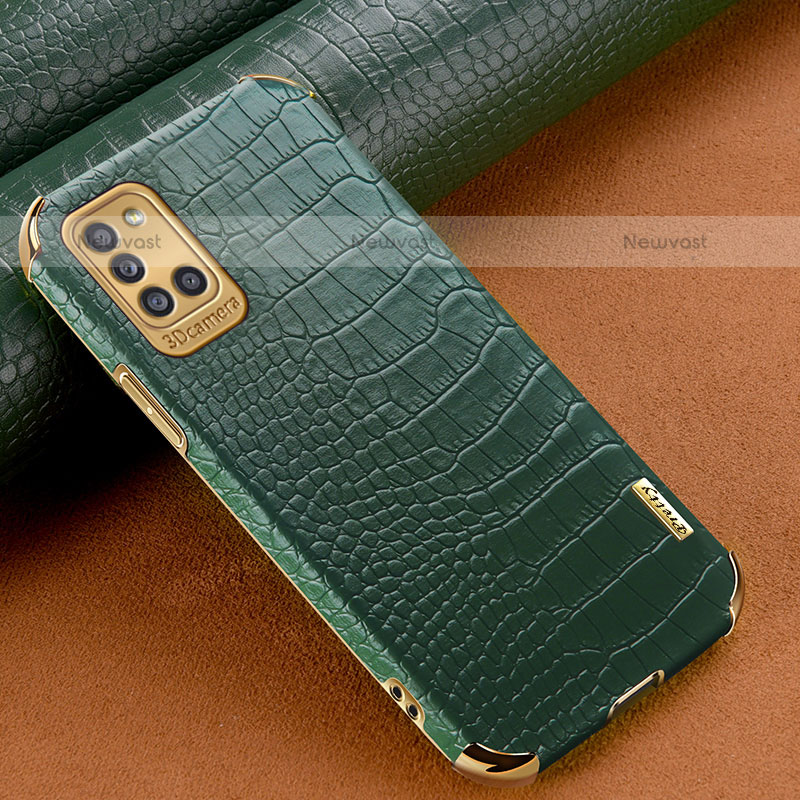 Soft Luxury Leather Snap On Case Cover for Samsung Galaxy A31 Green