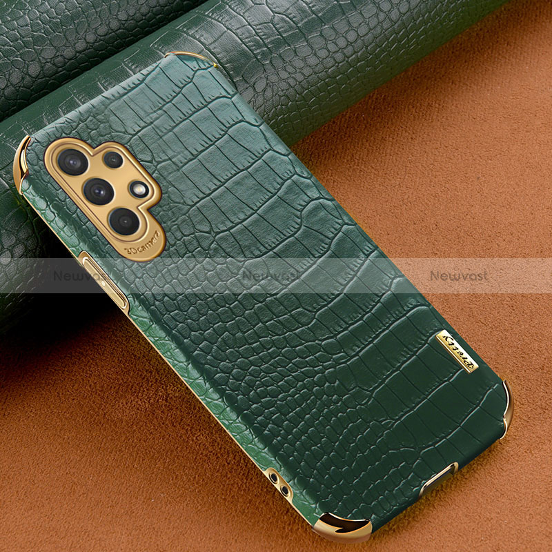Soft Luxury Leather Snap On Case Cover for Samsung Galaxy A32 5G Green