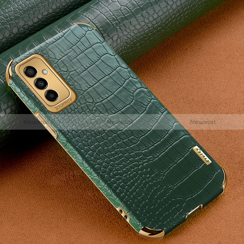 Soft Luxury Leather Snap On Case Cover for Samsung Galaxy M23 5G Green