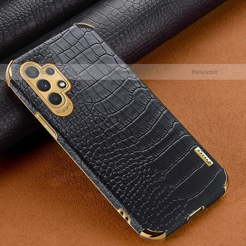 Soft Luxury Leather Snap On Case Cover for Samsung Galaxy M32 5G Black