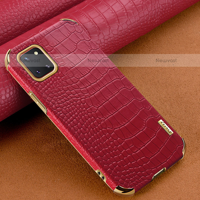 Soft Luxury Leather Snap On Case Cover for Samsung Galaxy Note 10 Lite Red