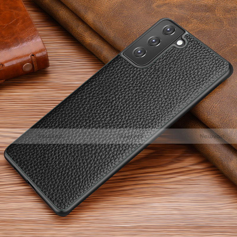 Soft Luxury Leather Snap On Case Cover for Samsung Galaxy S21 Plus 5G