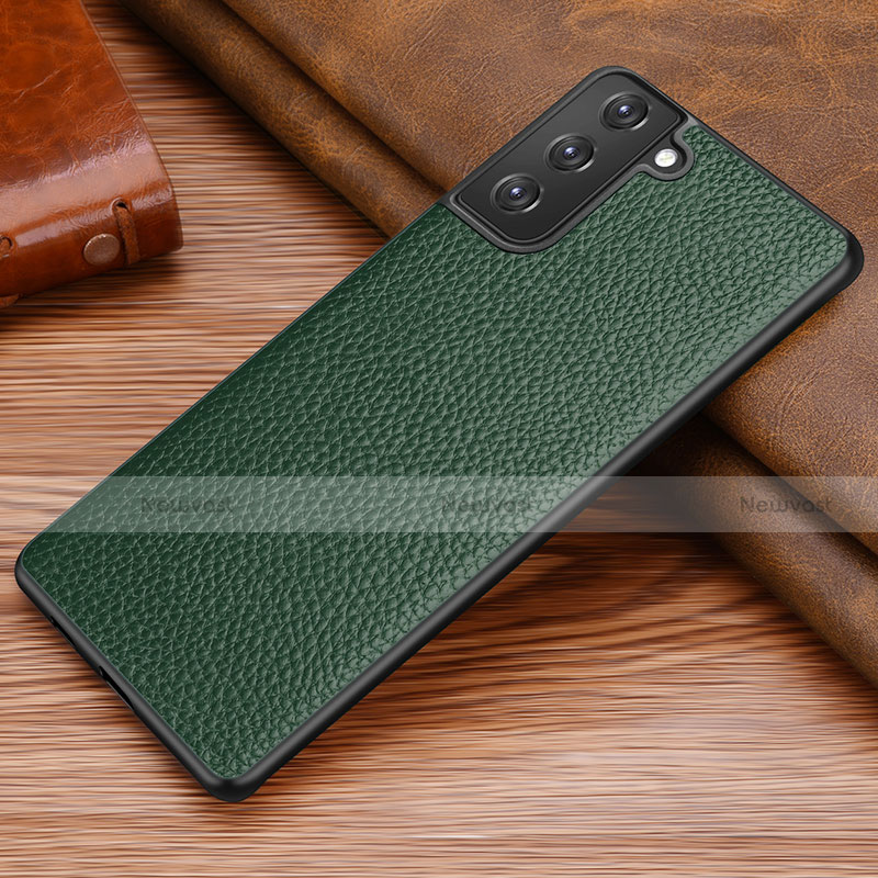 Soft Luxury Leather Snap On Case Cover for Samsung Galaxy S21 Plus 5G