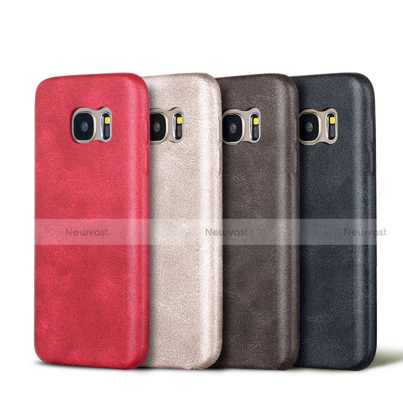 Soft Luxury Leather Snap On Case Cover for Samsung Galaxy S7 G930F G930FD