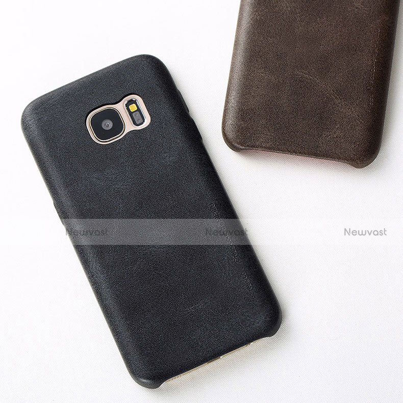 Soft Luxury Leather Snap On Case Cover for Samsung Galaxy S7 G930F G930FD