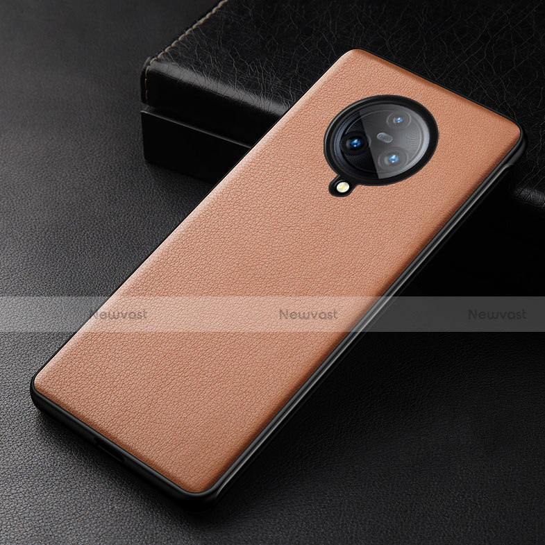 Soft Luxury Leather Snap On Case Cover for Vivo Nex 3 Orange