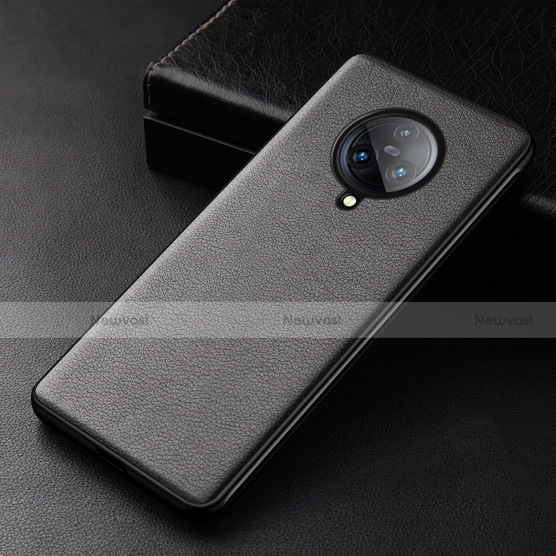 Soft Luxury Leather Snap On Case Cover for Vivo Nex 3S Black