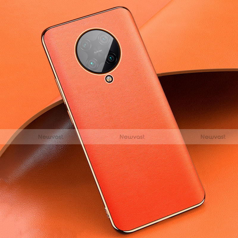 Soft Luxury Leather Snap On Case Cover for Xiaomi Poco F2 Pro Orange