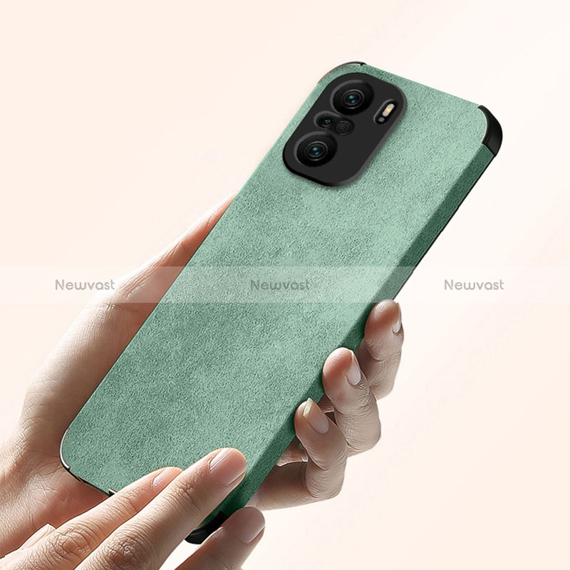 Soft Luxury Leather Snap On Case Cover for Xiaomi Poco F3 5G