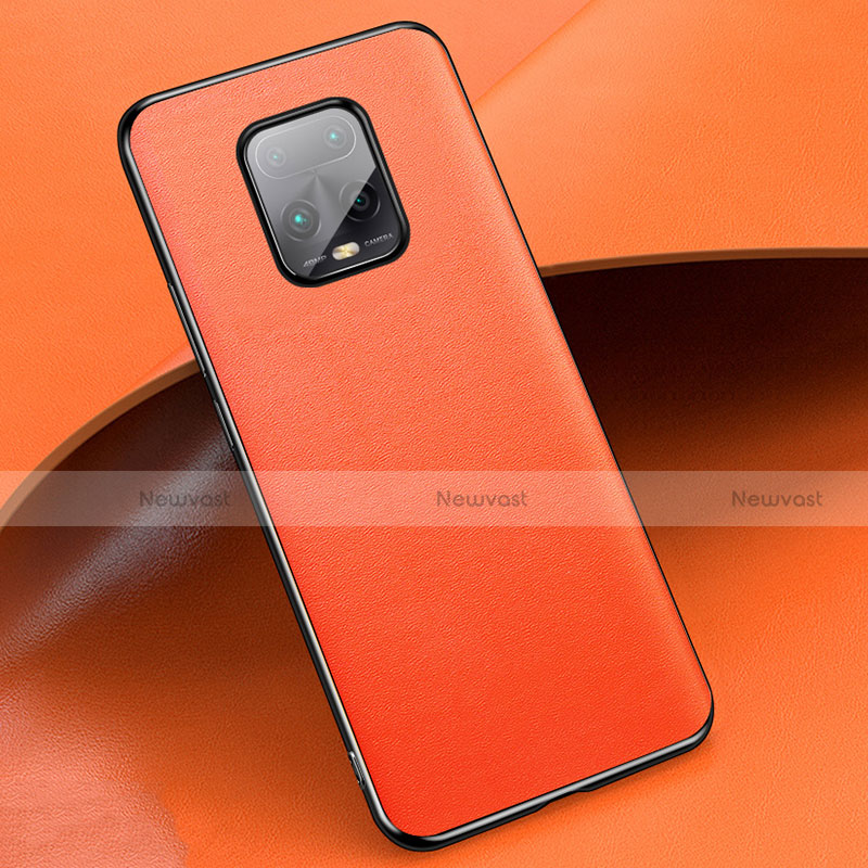 Soft Luxury Leather Snap On Case Cover for Xiaomi Redmi 10X Pro 5G Orange