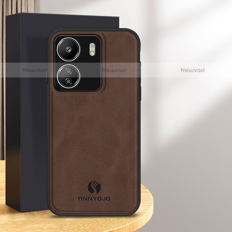 Soft Luxury Leather Snap On Case Cover for Xiaomi Redmi 13C