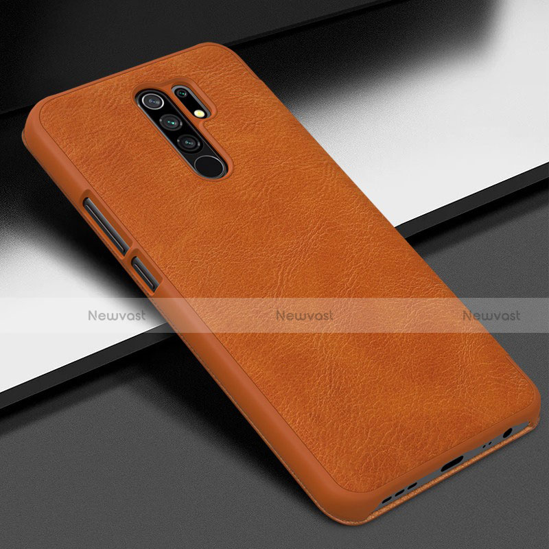 Soft Luxury Leather Snap On Case Cover for Xiaomi Redmi 9 Prime India