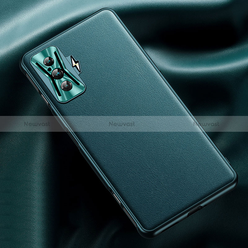 Soft Luxury Leather Snap On Case Cover for Xiaomi Redmi K50 Gaming AMG F1 5G Green