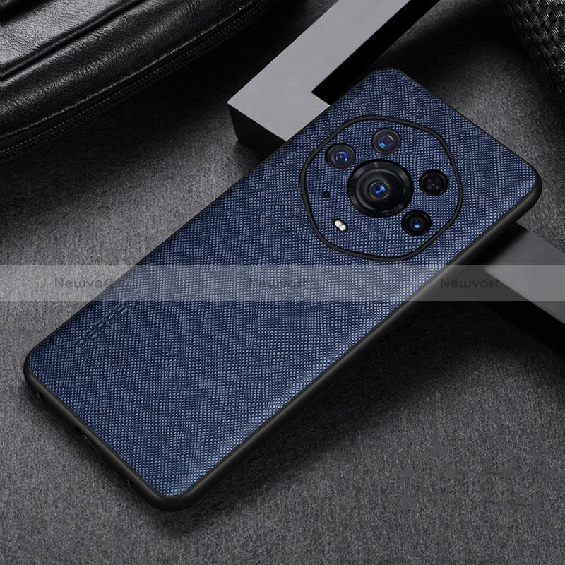 Soft Luxury Leather Snap On Case Cover GS1 for Huawei Honor Magic3 Pro+ Plus 5G Blue