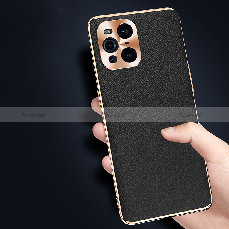 Soft Luxury Leather Snap On Case Cover GS1 for Oppo Find X3 5G