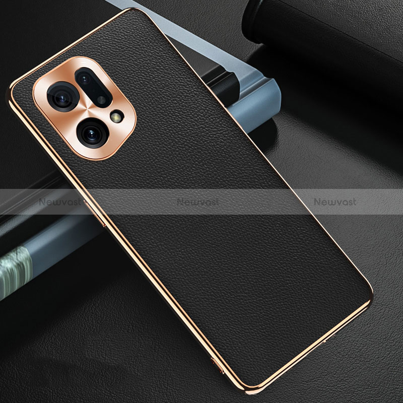 Soft Luxury Leather Snap On Case Cover GS1 for Oppo Find X5 5G