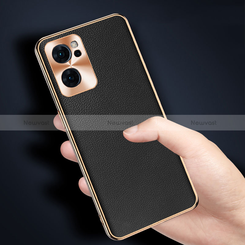 Soft Luxury Leather Snap On Case Cover GS1 for Oppo Reno7 SE 5G