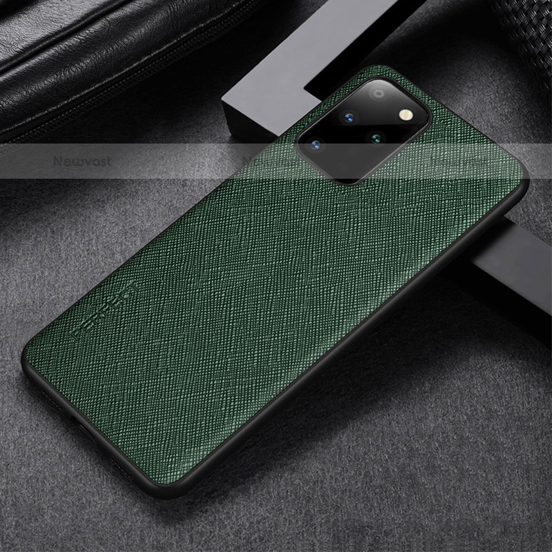 Soft Luxury Leather Snap On Case Cover GS1 for Samsung Galaxy S20 Green