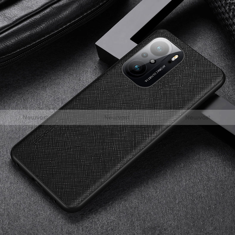 Soft Luxury Leather Snap On Case Cover GS1 for Xiaomi Mi 11X 5G Black