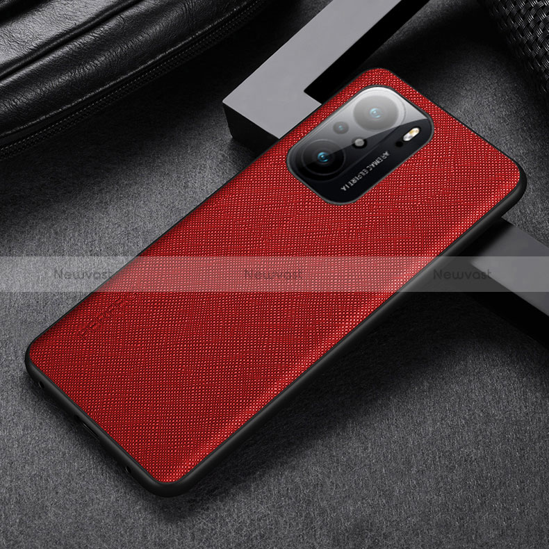 Soft Luxury Leather Snap On Case Cover GS1 for Xiaomi Mi 11X 5G Red