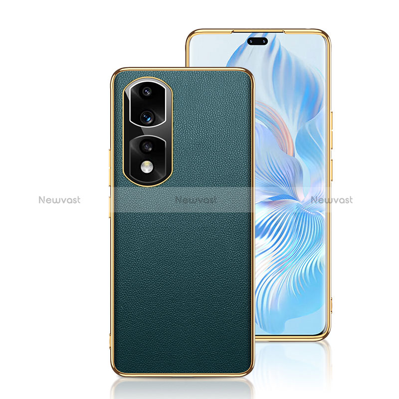 Soft Luxury Leather Snap On Case Cover GS2 for Huawei Honor 90 Pro 5G Green