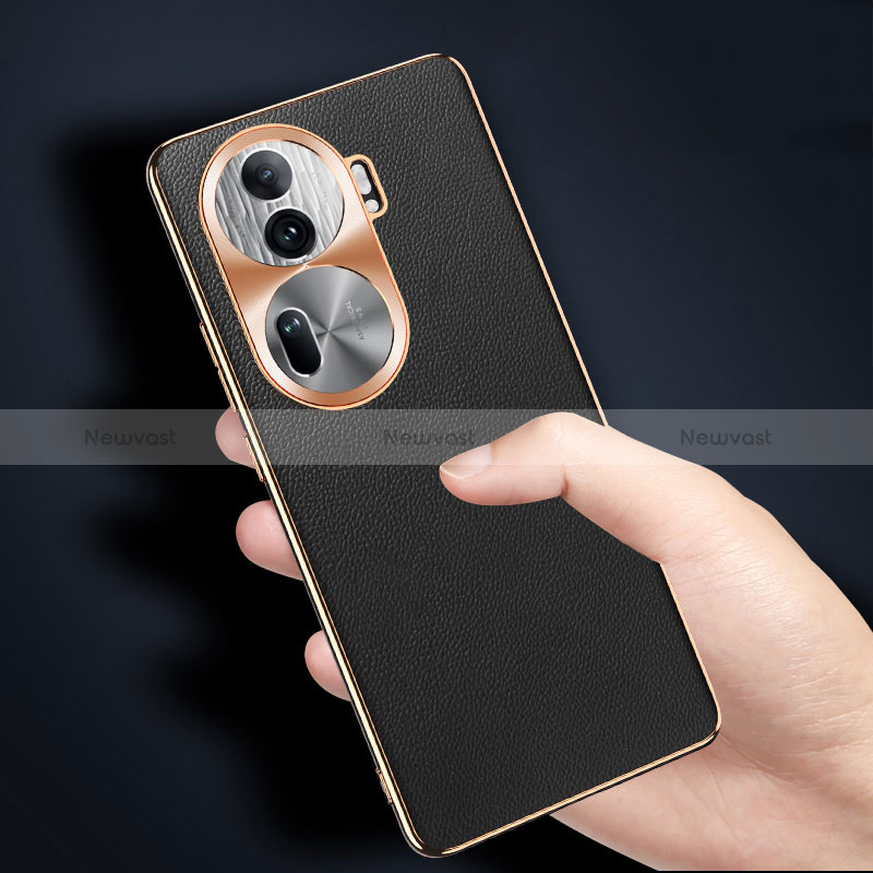 Soft Luxury Leather Snap On Case Cover GS2 for Oppo Reno11 Pro 5G
