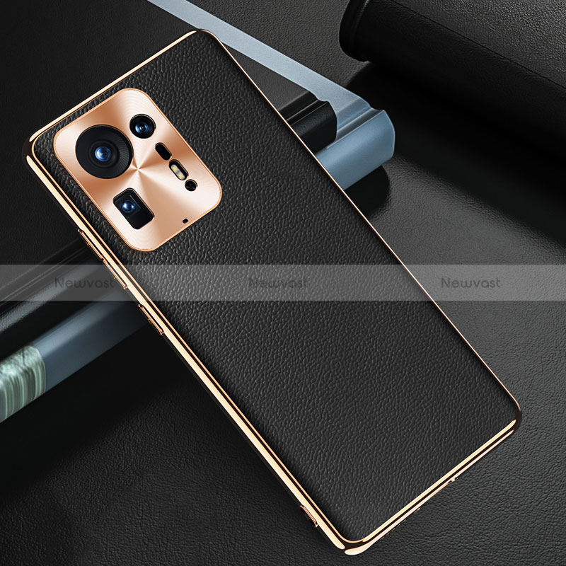 Soft Luxury Leather Snap On Case Cover GS2 for Xiaomi Mi Mix 4 5G Black