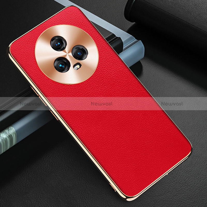 Soft Luxury Leather Snap On Case Cover GS3 for Huawei Honor Magic5 5G Red