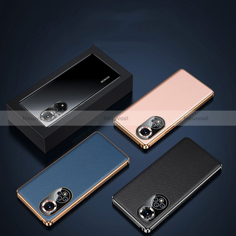 Soft Luxury Leather Snap On Case Cover JB2 for Huawei Honor 50 Pro 5G