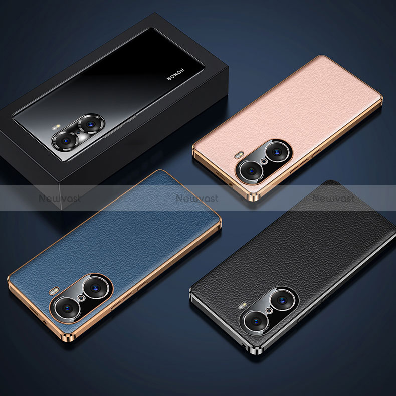 Soft Luxury Leather Snap On Case Cover JB2 for Huawei Honor 60 5G