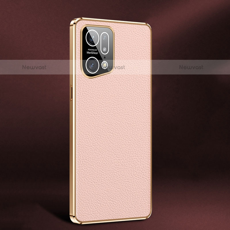 Soft Luxury Leather Snap On Case Cover JB2 for Oppo Find X5 Pro 5G