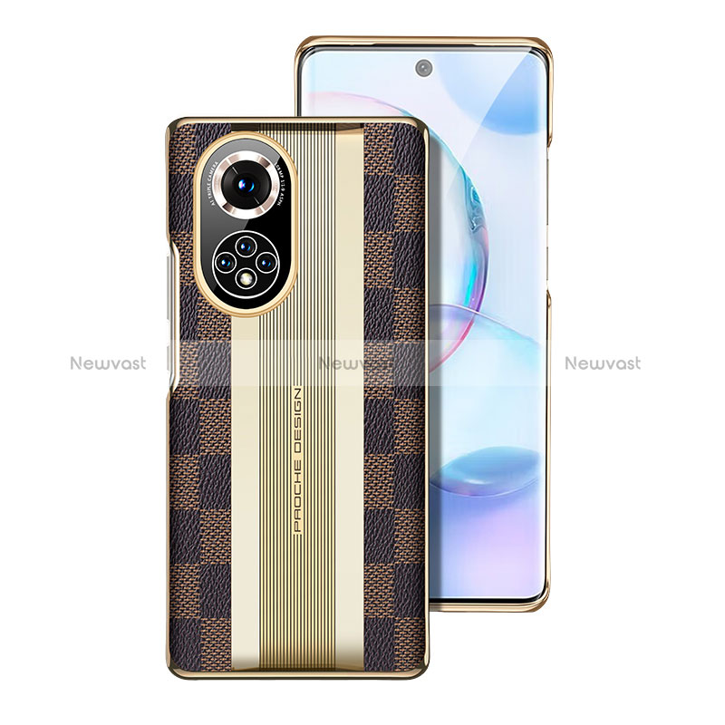 Soft Luxury Leather Snap On Case Cover JB4 for Huawei Honor 50 5G