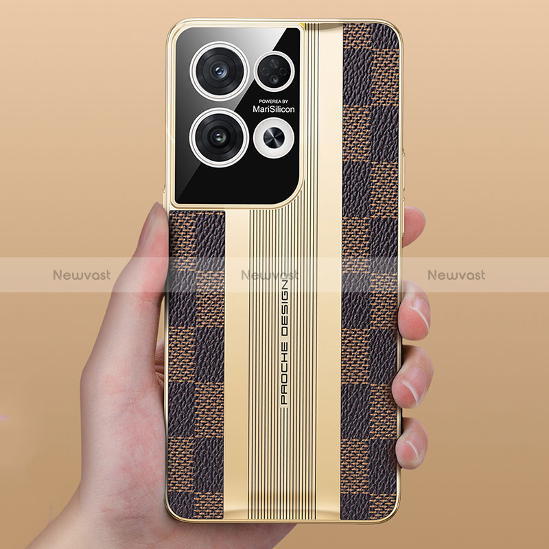 Soft Luxury Leather Snap On Case Cover JB4 for Oppo Reno9 5G