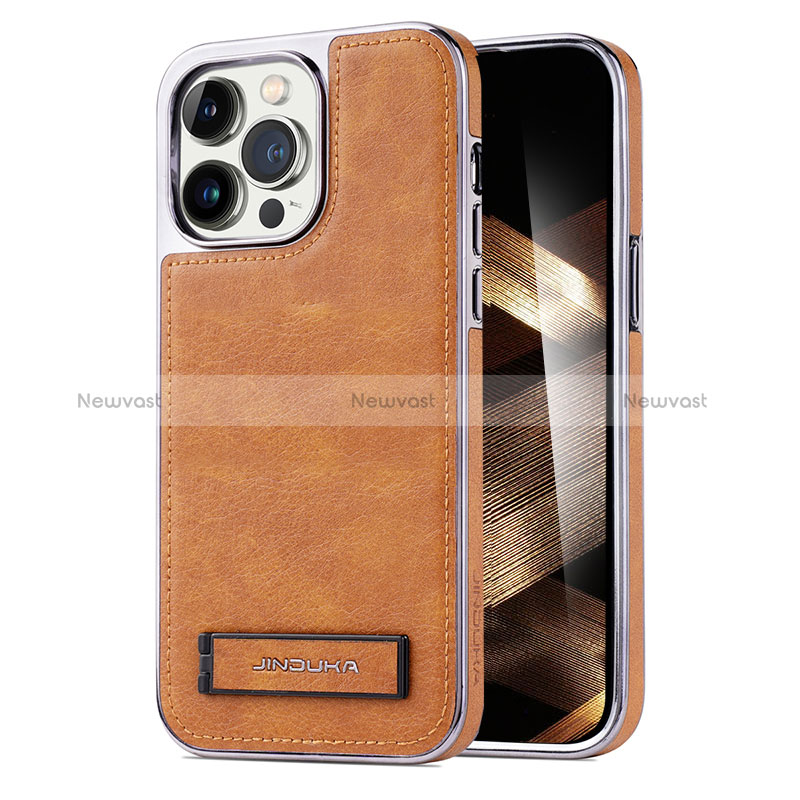 Soft Luxury Leather Snap On Case Cover JD1 for Apple iPhone 15 Pro