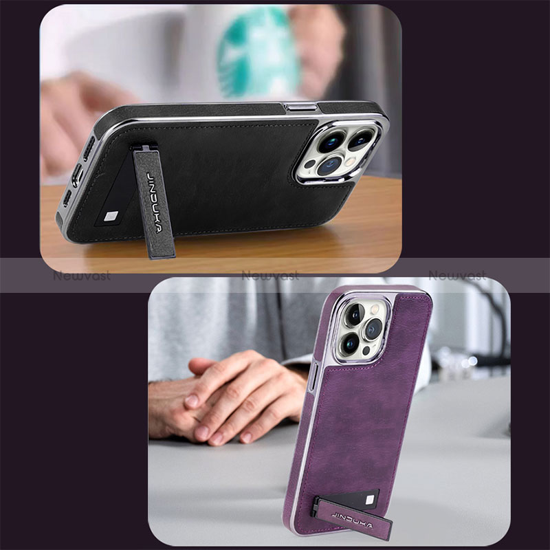 Soft Luxury Leather Snap On Case Cover JD2 for Apple iPhone 16 Pro