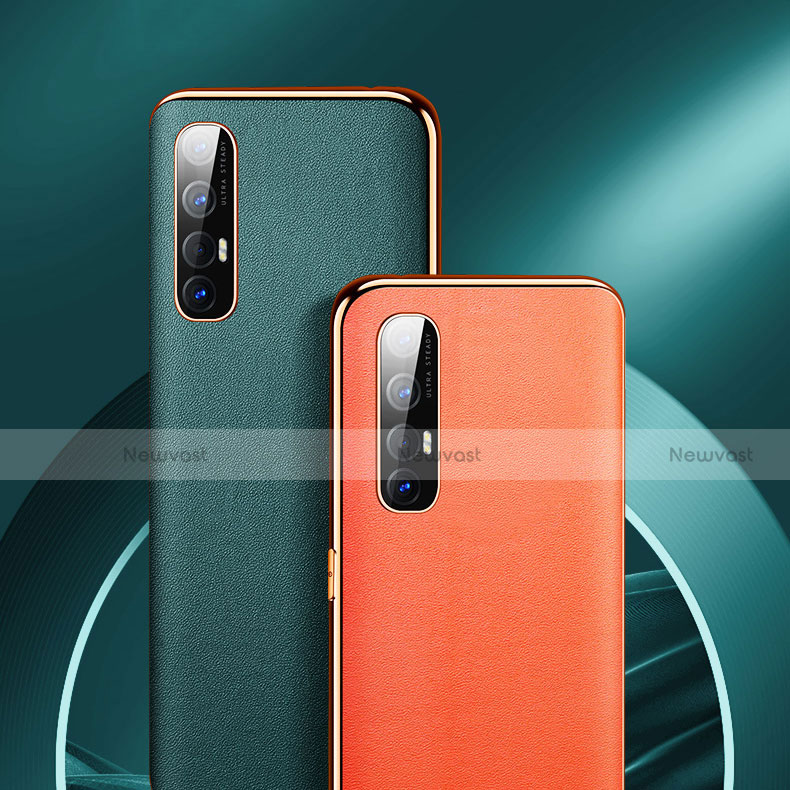 Soft Luxury Leather Snap On Case Cover L01 for Oppo Reno3 Pro