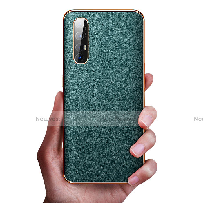 Soft Luxury Leather Snap On Case Cover L01 for Oppo Reno3 Pro