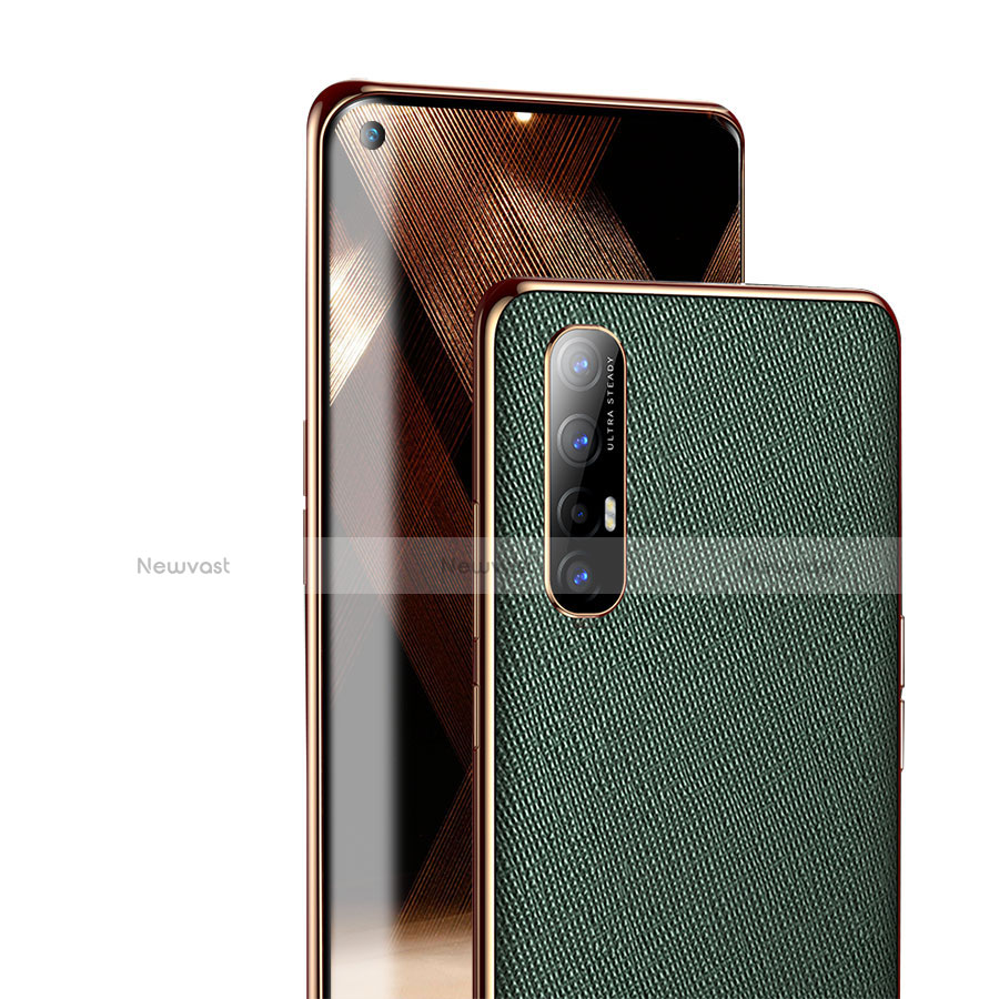 Soft Luxury Leather Snap On Case Cover L02 for Oppo Reno3 Pro