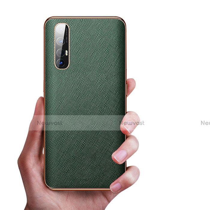 Soft Luxury Leather Snap On Case Cover L02 for Oppo Reno3 Pro